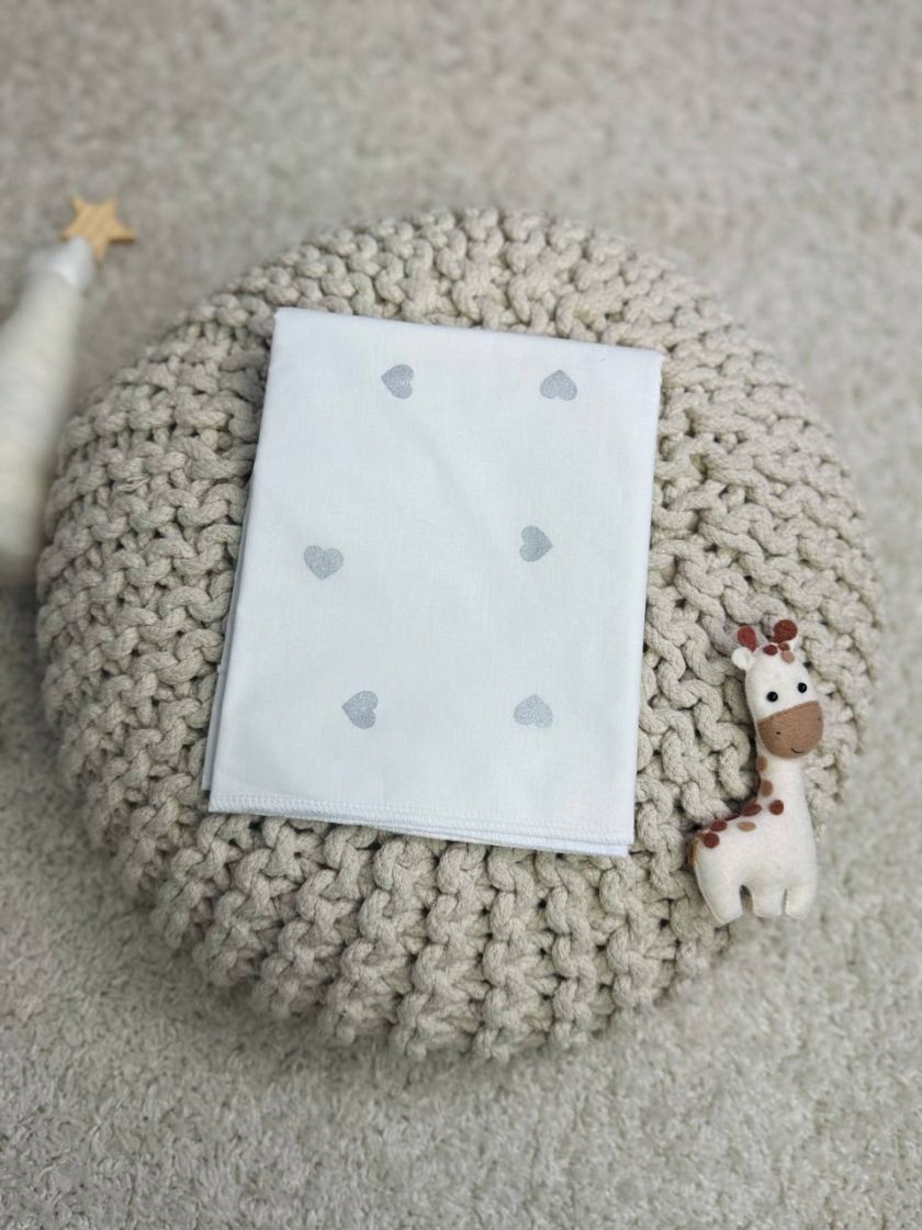 ❤ Пелюшки непромакаючі 100*80см. Принт - Сріблясті серця (#32835677) ✓ Anna Konvert