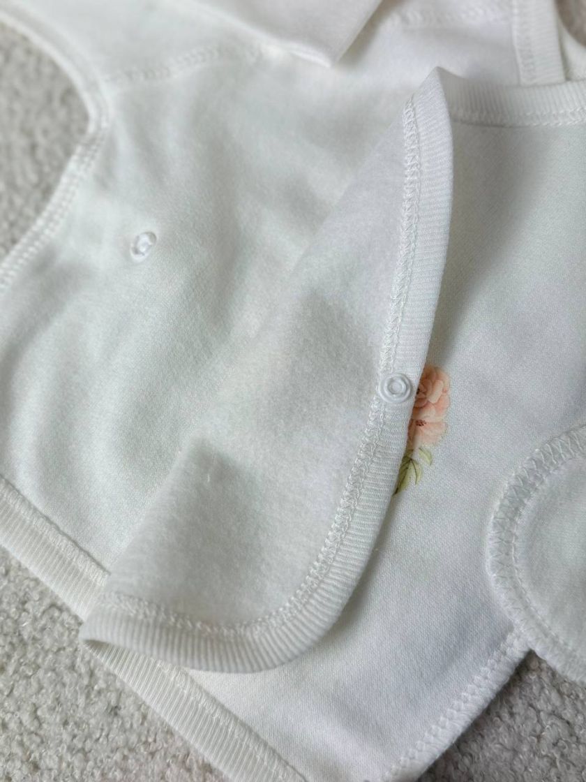 ❤ Комплект 3ка з сорочкою 56, байка Smile. Принт - Веселка з квітками. Розмір - 56 (#1970313) ✓ Anna Konvert