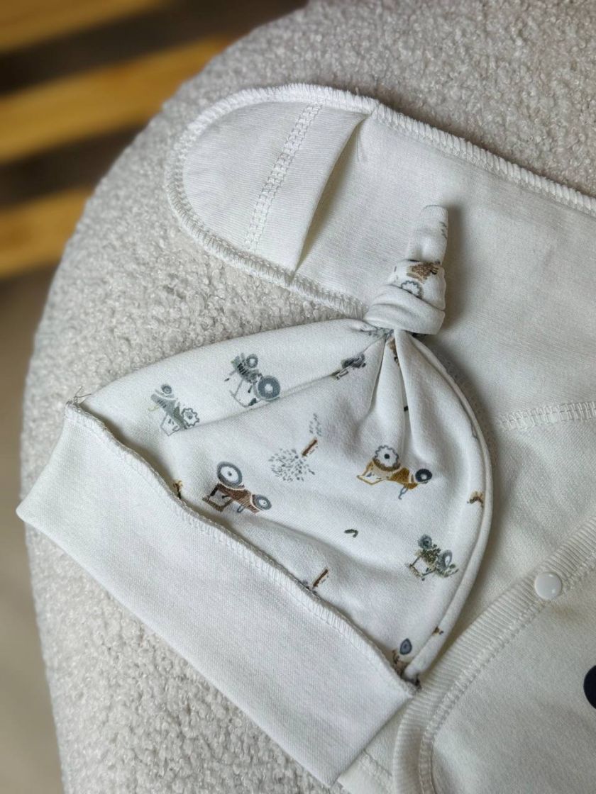 ❤ Комплект 3ка з сорочкою 56, байка Smile. Принт - Тракторець. Розмір - 56 (#92809281) ✓ Anna Konvert