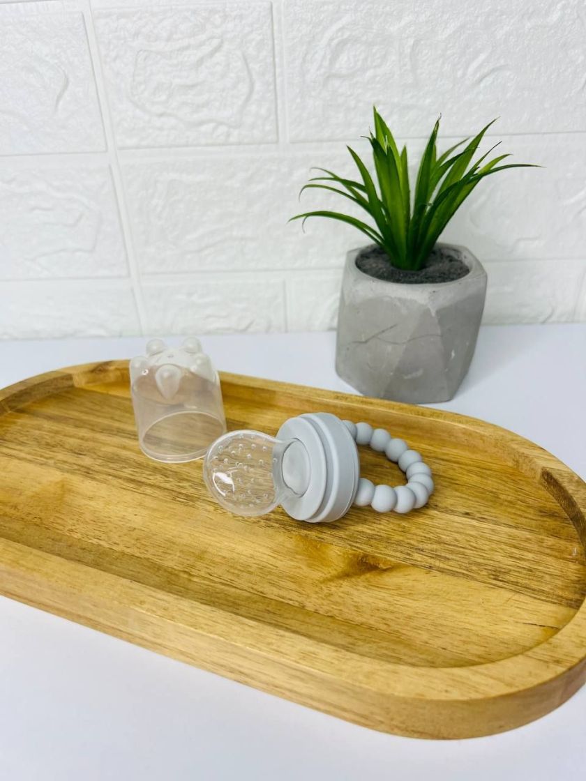 ❤ Силіконовий ніблер для годування "Намистини". Колір - Light-grey (#6784430) ✓ Anna Konvert