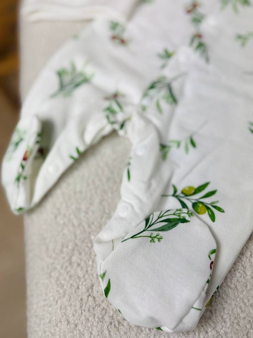 ❤ Чоловічок з шапочкою на байці, Smile. Принт - Гілочки з оливками. Розмір - 62 (#83596946) ✓ Anna Konvert