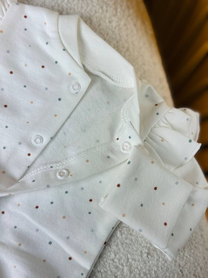 ❤ Чоловічок з шапочкою на байці, Smile. Принт - Різнокольорові крапки. Розмір - 62 (#67670042) ✓ Anna Konvert