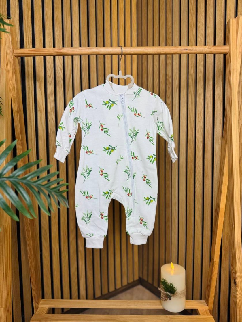 ❤ Чоловічок з блискавкою на байці "Smile". Колір - Гілочки з оливками. Розмір - 68 (#64809990) ✓ Anna Konvert