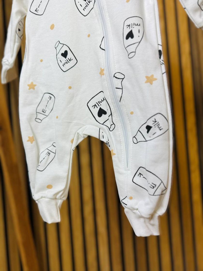 ❤ Чоловічок з блискавкою на байці "Smile". Колір - Пляшечка Milk з зірками. Розмір - 74 (#73229558) ✓ Anna Konvert