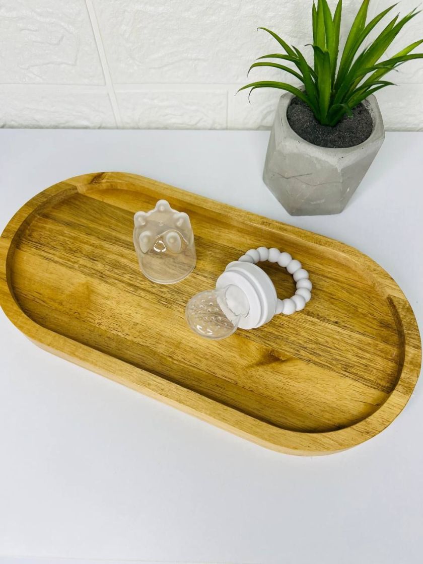 ❤ Силіконовий ніблер для годування "Намистини". Колір - Haze (#0342) ✓ Anna Konvert