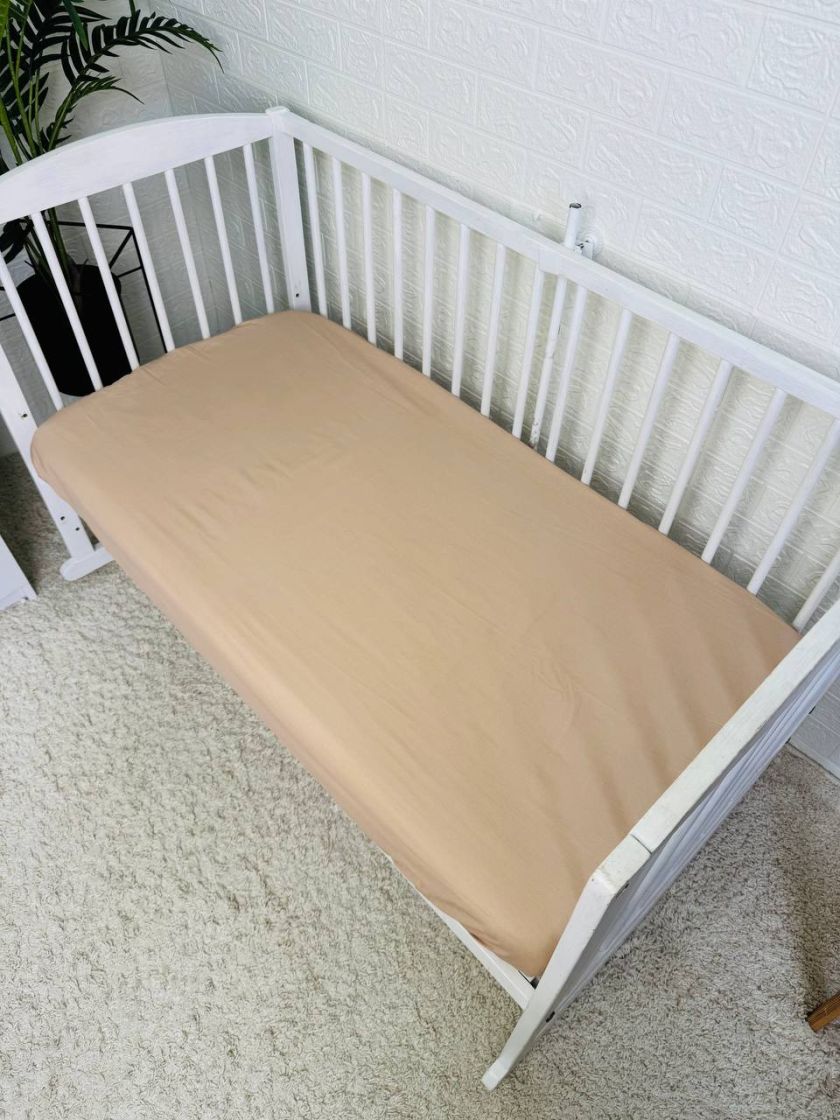 ❤ Простирадло у ліжко непромокаюче, 120/60 см. Принт - Капучино однотон (#13578167) ✓ Anna Konvert