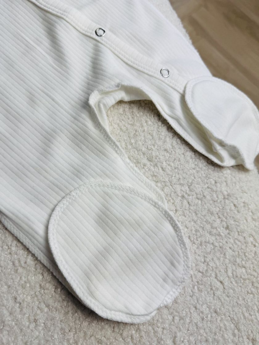 ❤ Чоловічок з шапочкою, рубчик, Баранчик БО. Колір - Молочний. Розмір - 62 (#56537577) ✓ Anna Konvert