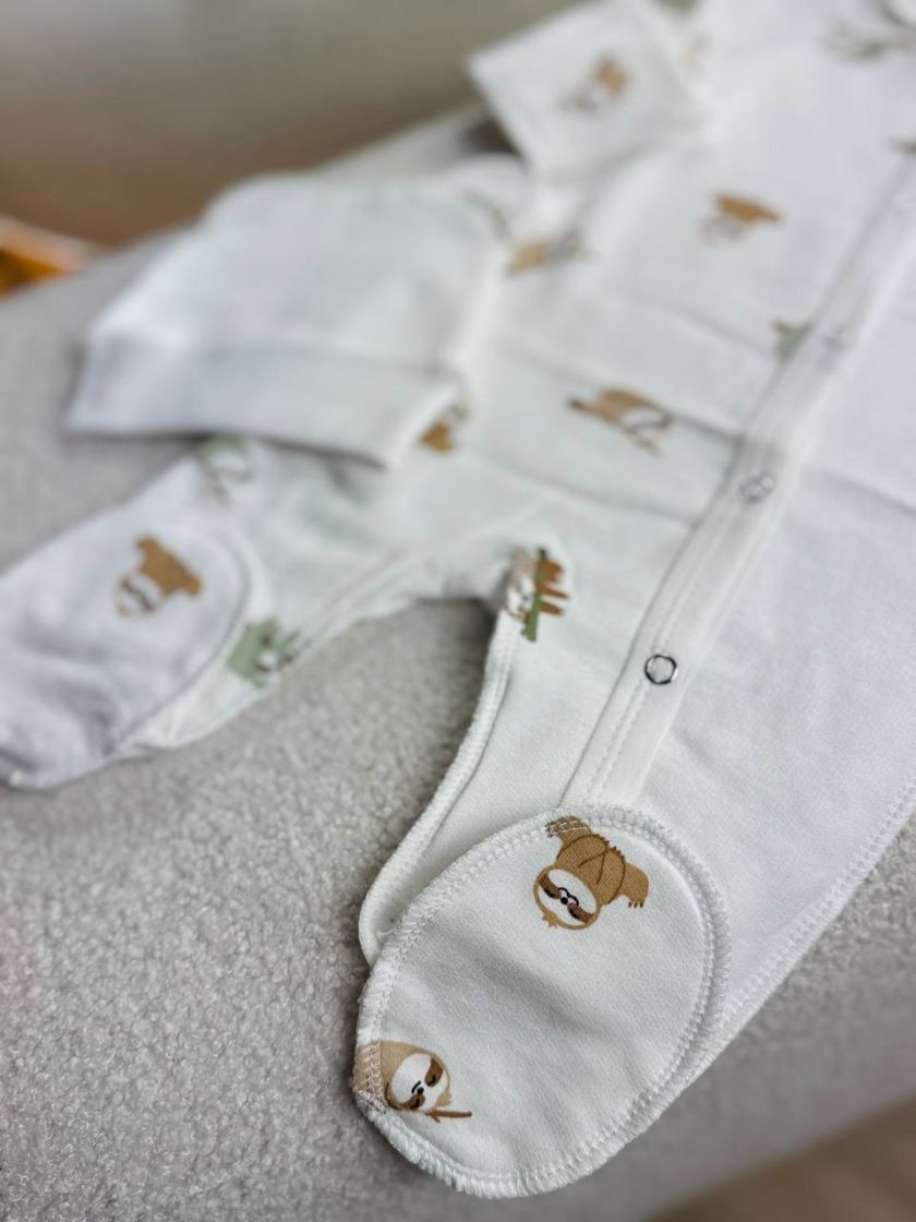 ❤ Чоловічок з шапочкою "Метелик", байка, 56р. БО. Принт - Лінивці на гілках. Розмір - 56см (#62684485) ✓ Anna Konvert