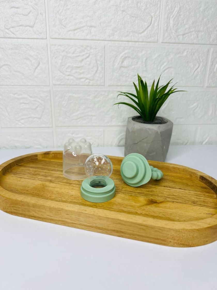 ❤ Силіконовий ніблер для годування "Намистини". Колір - oil green (#98787175) ✓ Anna Konvert