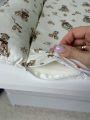 ❤ Матрасик у пеленатор, на блискавці, поролон з'ємний, 55см на 70см. Принт - Ведмеді в штанцях, серця різні (#23446589) ✓ Anna K