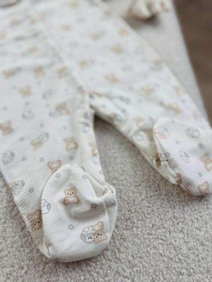 ❤ Чоловічок інтерлок 56-62см. Принт - Ведмедик, зайченя маленькі (#74813786) ✓ Anna Konvert 2