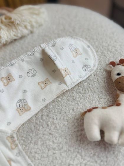 ❤ Комплект 3ка з сорочкою інтерлок Ромашка, 56-62см. Принт - Ведмедик зайченя маленькі (#99842373) ✓ Anna Konvert 2