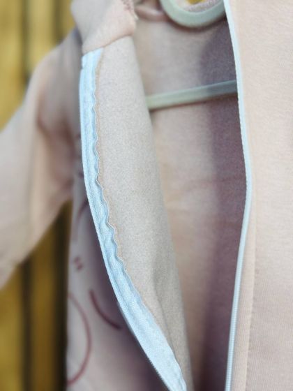 ❤ Ромпер, на флісі трьохнитка до +10 градусів.. Колір - Пудровий з ведмедиком. Розмір - 62-68 см (#29972218) ✓ Anna Konvert 2