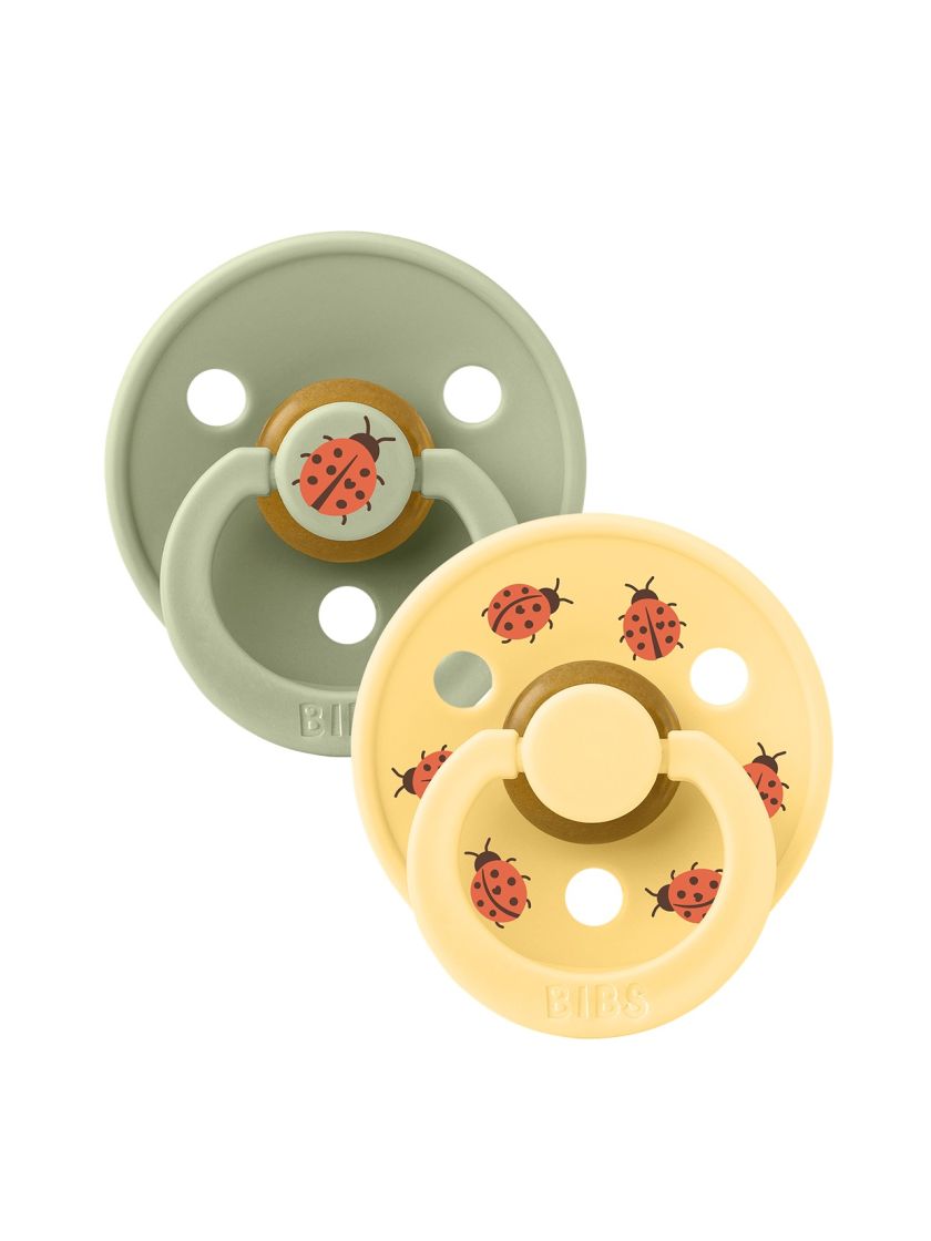 ❤ Соска пустушка BIBS 2 PACK Studio Size 1, 0-6 міс. Колір - Ladybug/Sage mix (#74809133) ✓ Anna Konvert