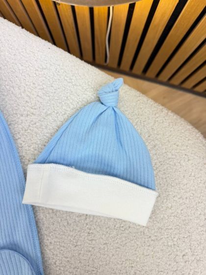 ❤ Комплект 3ка з сорочкою, інтерлок 56см Smile. Принт - Ведмежа на місяці, блакитний. Розмір - 56 (#81919865) ✓ Anna Konvert 2