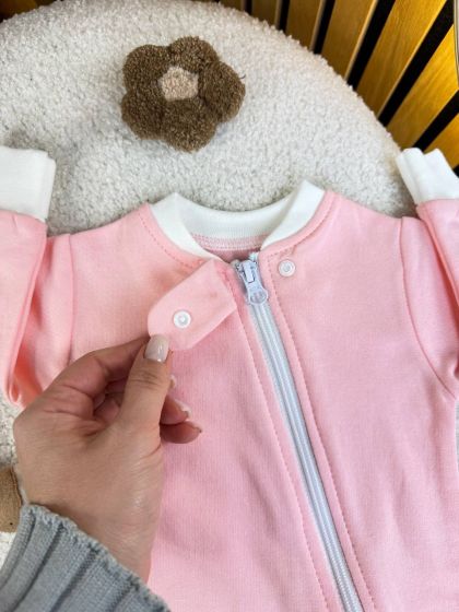 ❤ Чоловічок з блискавкою однотон на байці "Smile". Колір - Рожевий. Розмір - 56 (#50269866) ✓ Anna Konvert 2