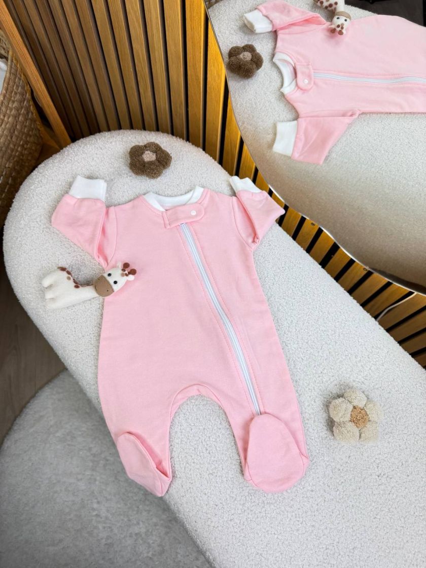 ❤ Чоловічок з блискавкою однотон на байці "Smile". Колір - Рожевий. Розмір - 62 (#45528685) ✓ Anna Konvert