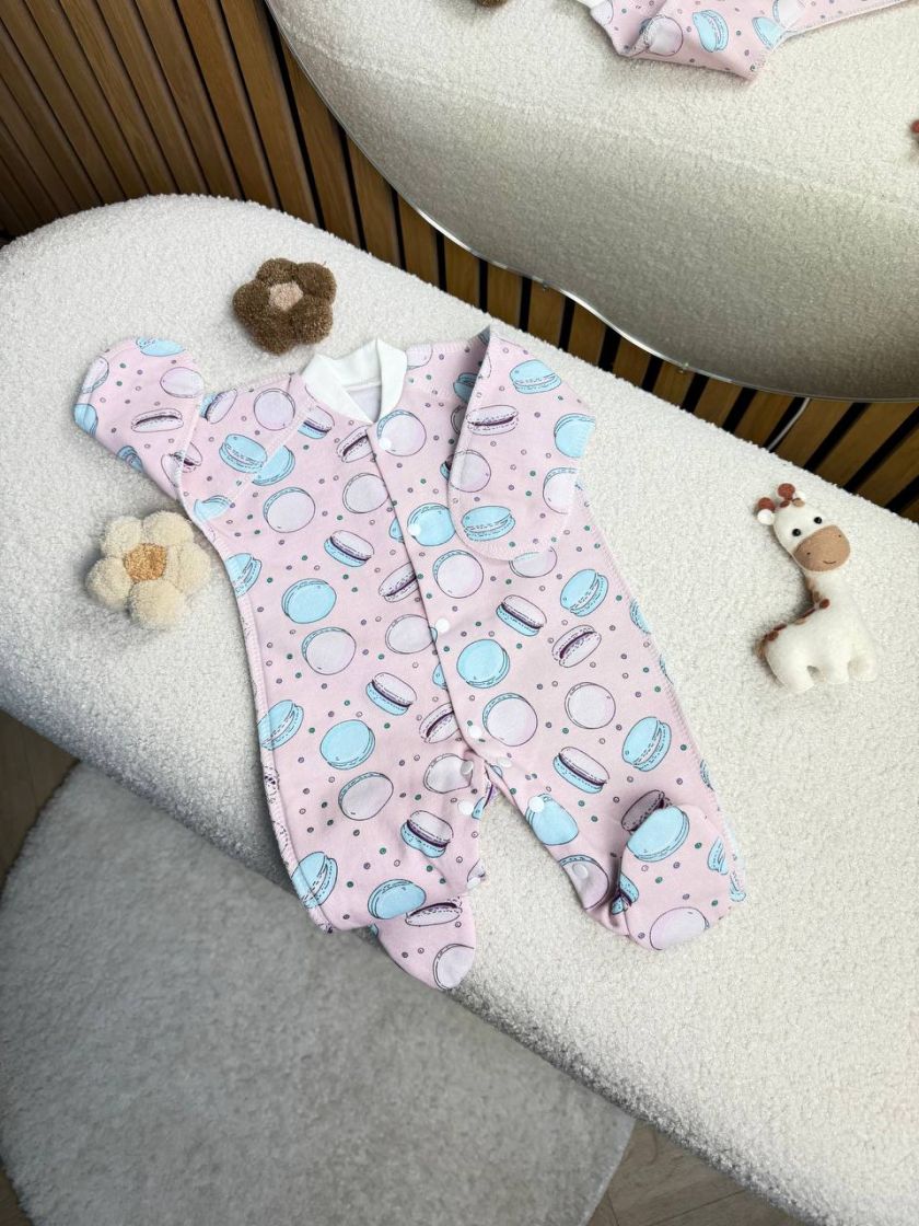 ❤ Чоловічок на байці, 50см, Smile. Принт - Макарунси рожеві (#38267080) ✓ Anna Konvert