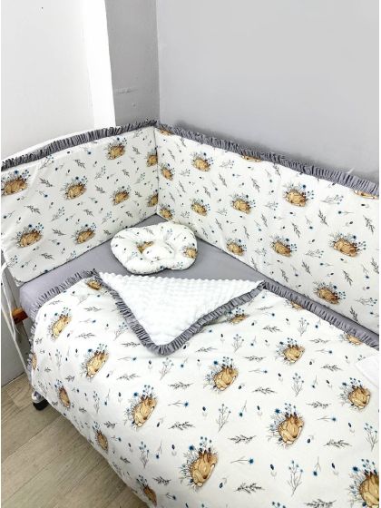❤ Набір у ліжко з косою, на 4 боки з суцільними бортиками (#1959985987) ✓ Anna Konvert 2