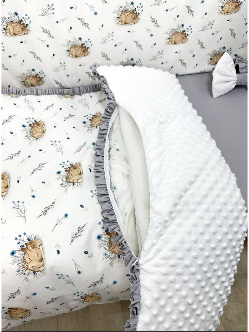 ❤ Набір у ліжко з косою, на 4 боки з суцільними бортиками (#1959985987) ✓ Anna Konvert