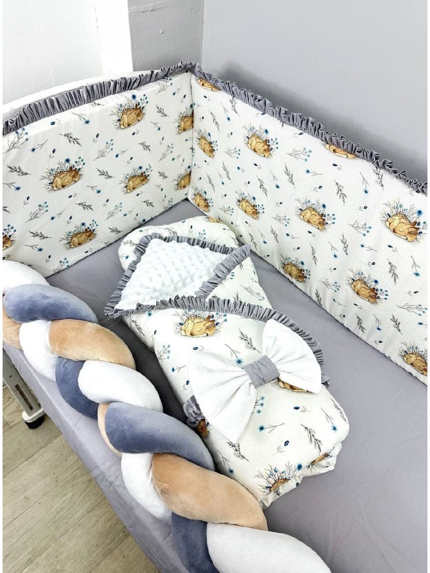 ❤ Набір у ліжко з косою, на 4 боки з суцільними бортиками (#1959985987) ✓ Anna Konvert