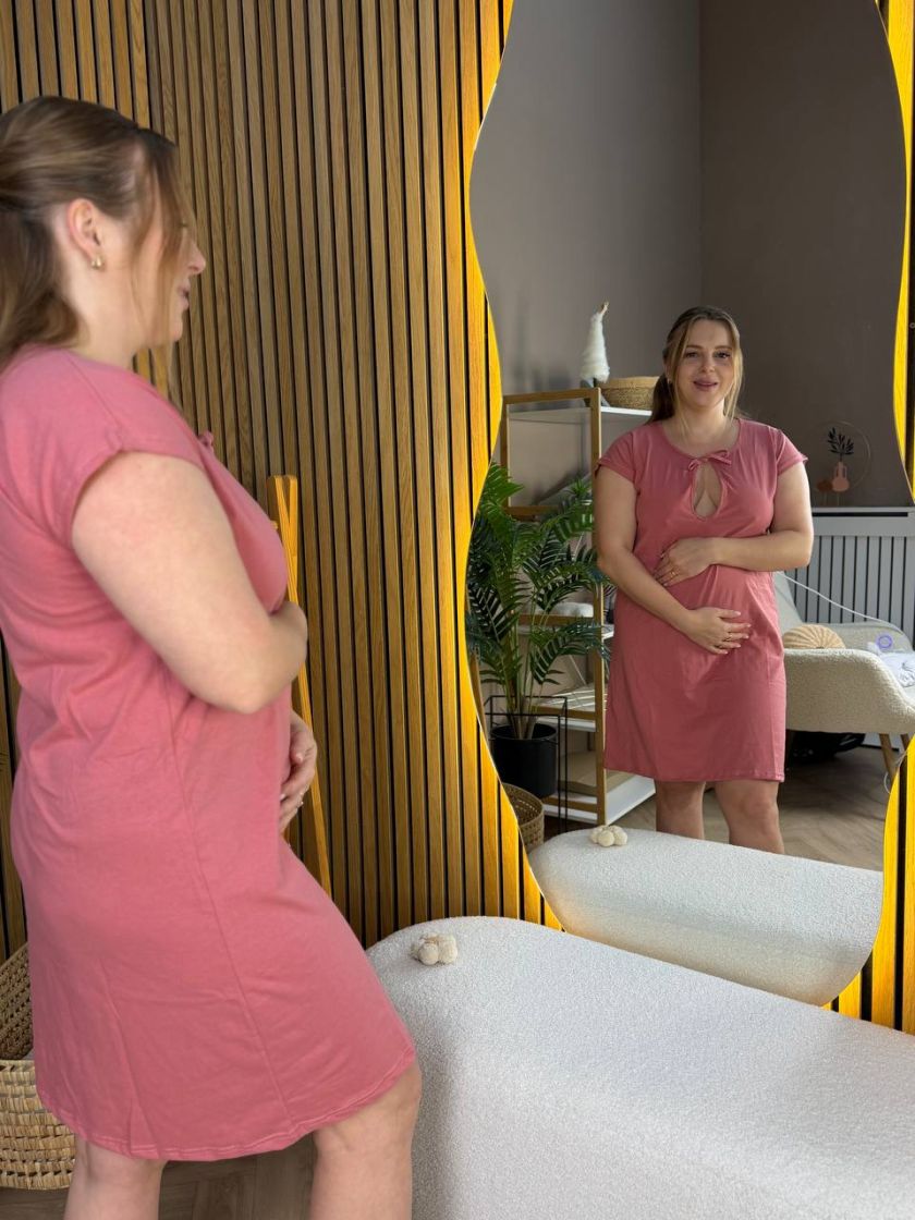 ❤ Сорочка на пологи бавовняна. Колір - Кірпіч. Розмір - 50-52 (#92599309) ✓ Anna Konvert