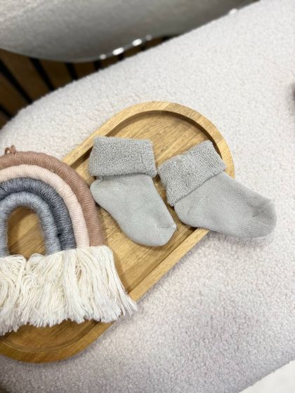 ❤ Шкарпетки махра, 0-3міс. Колір - Сірий (#5981372) ✓ Anna Konvert 2