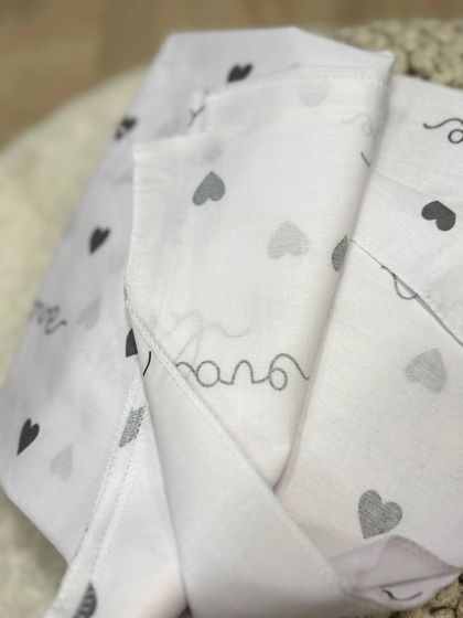 ❤ Пелюшки бавовняні. Принт - Love серця сірі (#22477163) ✓ Anna Konvert 2