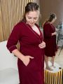 ❤ Комплет сорочка та халат для годування, 44-46 "Кант". Колір - Бордо (#78454996) ✓ Anna Konvert
