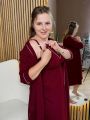 ❤ Комплет сорочка та халат для годування, 44-46 "Кант". Колір - Бордо (#78454996) ✓ Anna Konvert