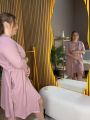 ❤ Комплет сорочка та халат для годування, 44-46 "Кант". Колір - Пудровий (#23241015) ✓ Anna Konvert
