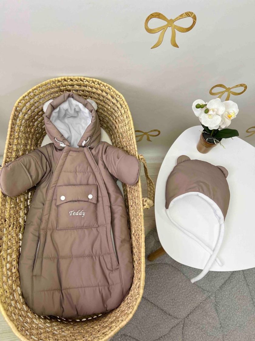 ❤ Демісезонний комбінезон-кокон, мішечком, Teddy. Колір - Капучино (#53762049) ✓ Anna Konvert