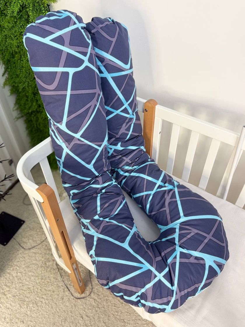 ❤ Подушка для вагітних. Принт - Синя абстракція (#20413826) ✓ Anna Konvert