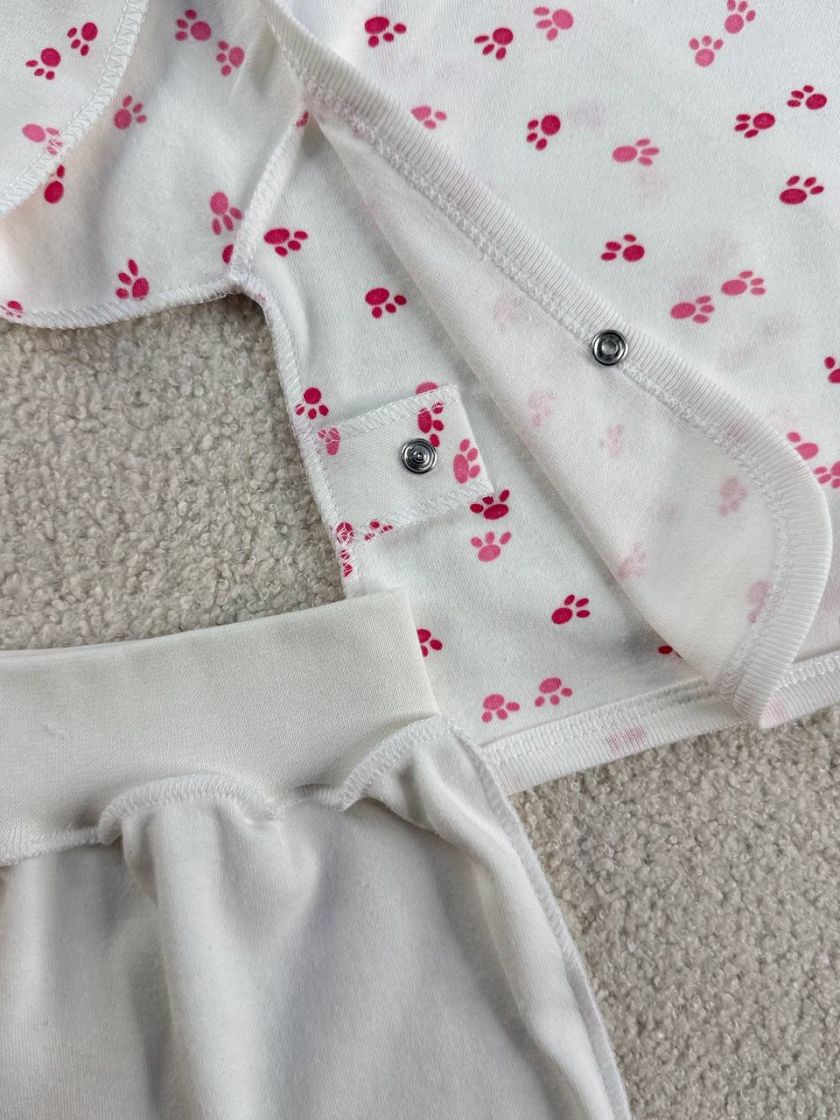 ❤ Комплект 3ка з сорочкою інтерлок 56см. Принт - Сліди рожеві (#55207355) ✓ Anna Konvert