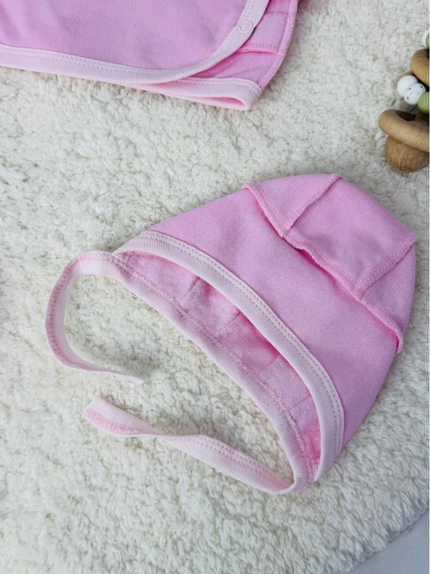 ❤ Комплект 3ка з сорочкою, байка 56-62см. Принт - Рожевий однотон (#42954727) ✓ Anna Konvert