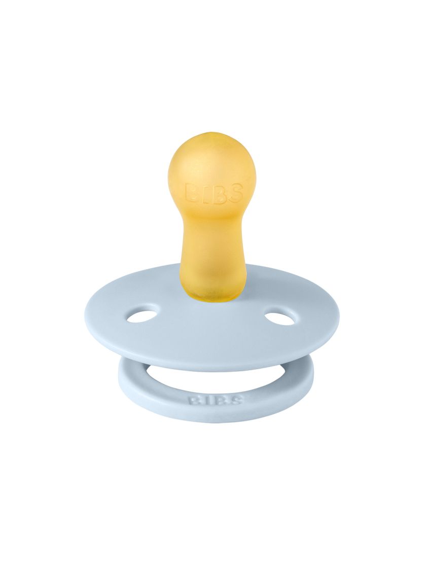 ❤ Соска пустушка BIBS Colour Latex Round (кругла). Колір - Baby-blue. Розмір - 0-6 міс (#100231) ✓ Anna Konvert