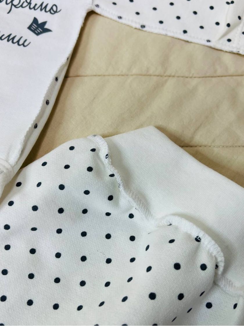 ❤ Комплект 3ка з боді, байка 56р. Принт - Щастя прямо перед вами, горох (#6190294) ✓ Anna Konvert