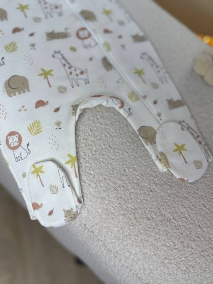 ❤ Чоловічок з шапочкою на блискавці байка, 56 Бджілка. Принт - Сафарі молочний (#98590045) ✓ Anna Konvert 2