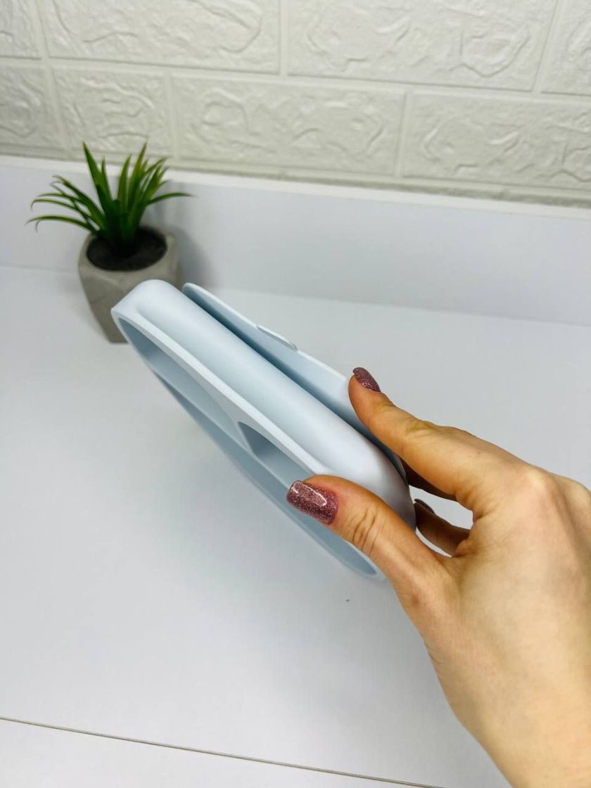 ❤ Тарілка з секціями, силіконова, на присосці. Колір - Baby-blue (#44316490) ✓ Anna Konvert