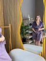 ❤ Комплект сорочка та халат для годування "Велюр". Колір - Баклажан. Розмір - 44-46 (#69035570) ✓ Anna Konvert