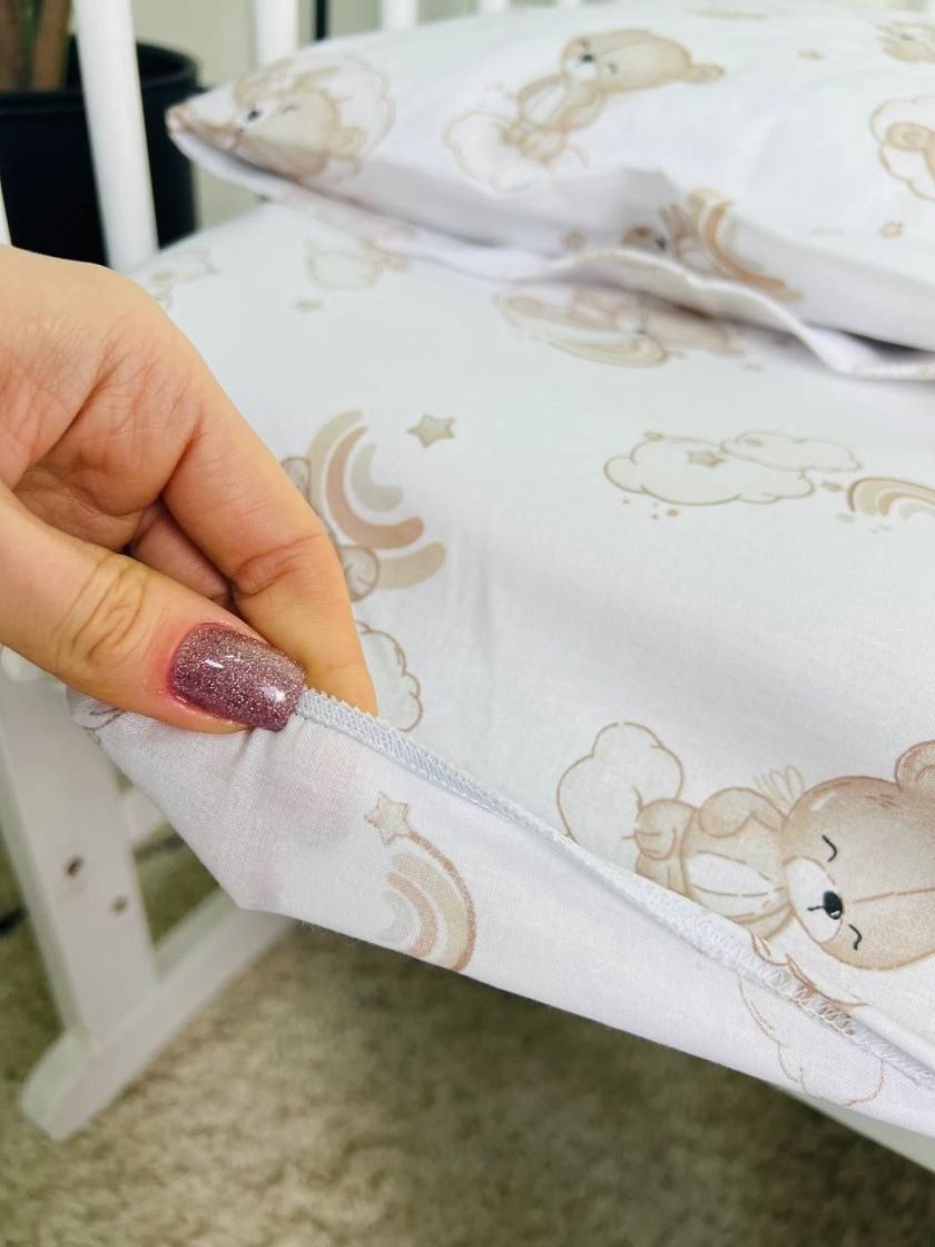 ❤ Змінна дитяча постіль, розмір підковдри 140 см на 110 см. Принт - Ведмедикі сплячі, невзрачні (#53556269) ✓ Anna Konvert