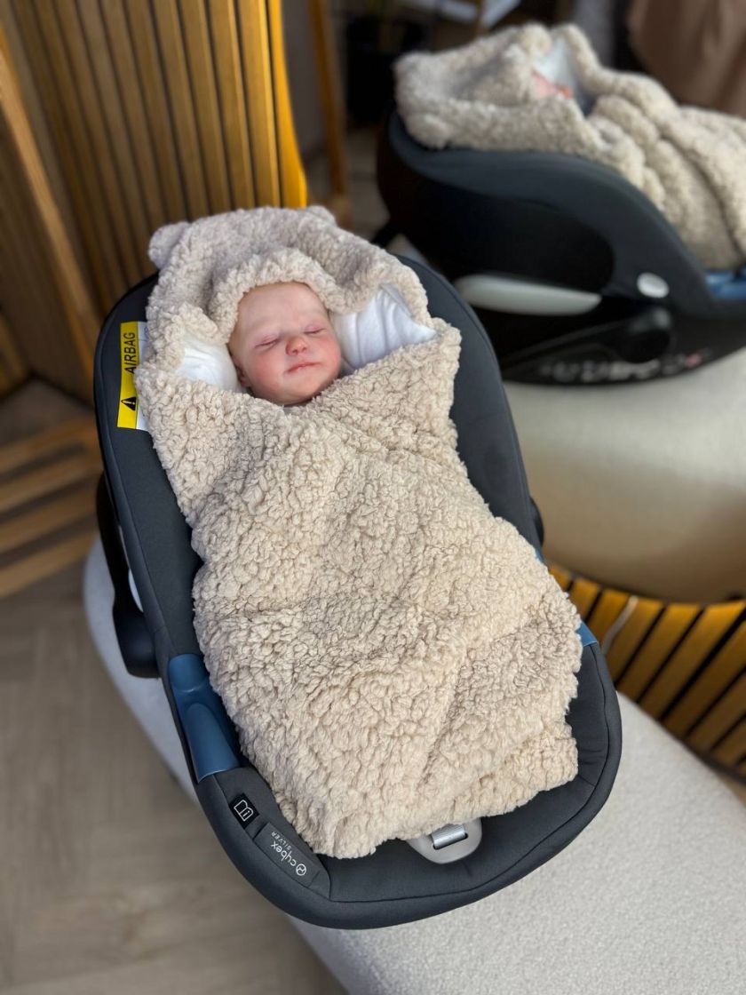 ❤ Конверт-плед на виписку у автокрісло Бараш. Колір - Бежевий (#40259301) ✓ Anna Konvert