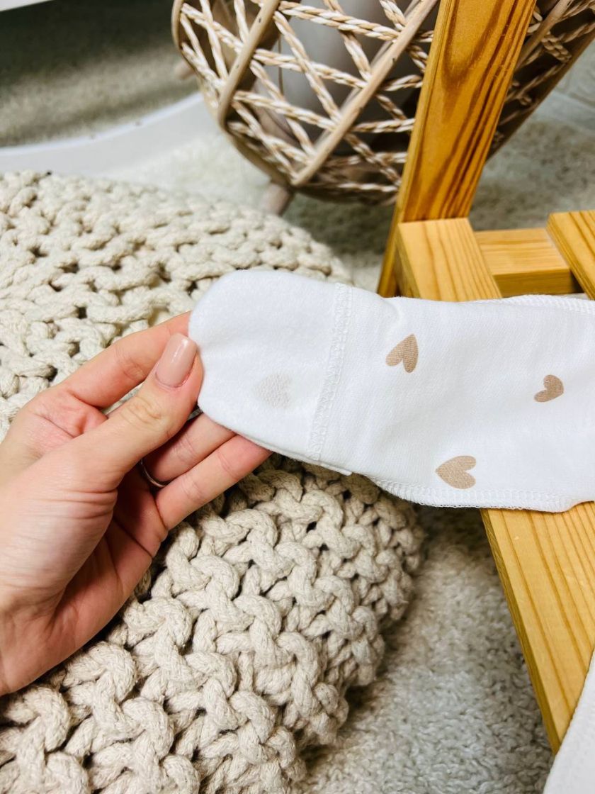 ❤ Комплект 3ка з сорочкою байка, Ромашка. Колір - Серця бежеві. Розмір - 56-62 (#27353679) ✓ Anna Konvert