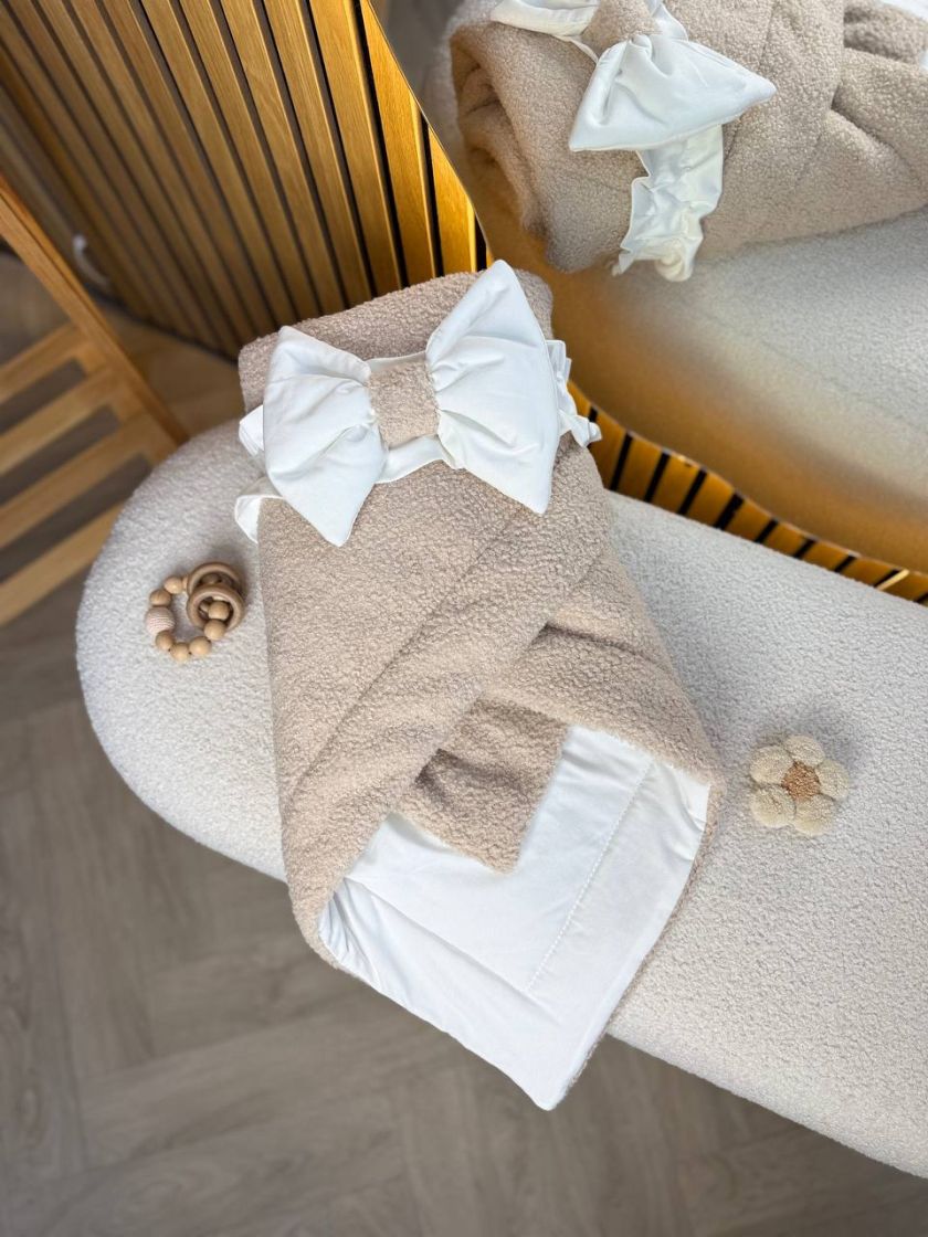 ❤ Демісезонний конверт-плед бараш. Колір - Кремовий (#92698451) ✓ Anna Konvert