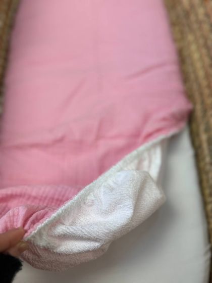 ❤ Простирадло муслін непромакаюче у візочок на гумці. Колір - Рожевий однотон (#86155091) ✓ Anna Konvert 2