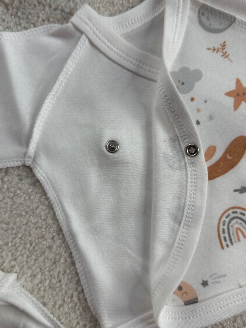 ❤ Комплект 3ка з сорочкою інтерлок, БО. Принт - Космос, на молочному. Розмір - 56 (#46444140) ✓ Anna Konvert