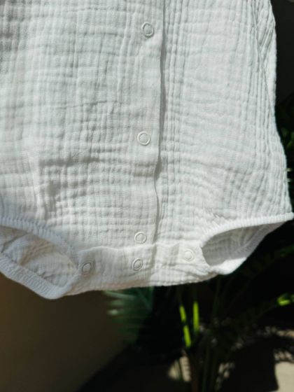 ❤ Боді муслін на кнопках, 56см. Принт - Молочний (#19751827) ✓ Anna Konvert 2