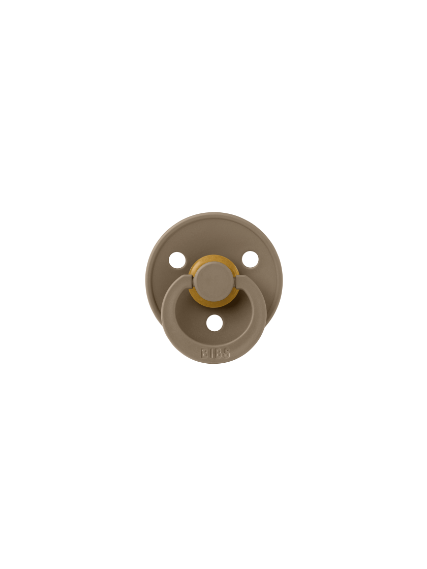 ❤ Соска пустушка BIBS Colour Latex Round (кругла). Колір - Dark Oak. Розмір - 6-18 міс (#200243) ✓ Anna Konvert