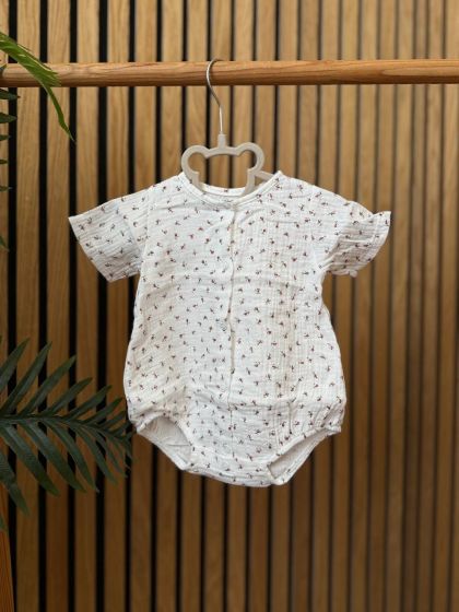 ❤ Боді мусліновий на кнопках, 56см. Принт - Квітки (#14970179) ✓ Anna Konvert 2