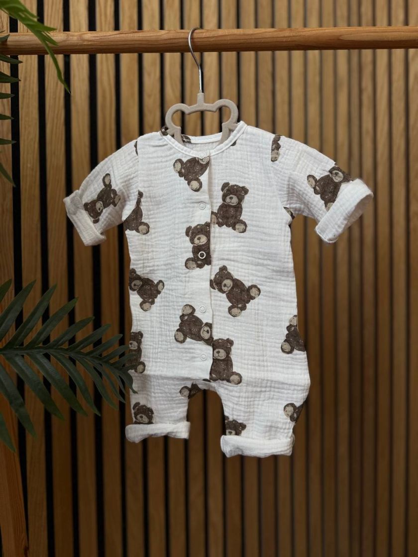 ❤ Чоловічок-пісочник мусліновий, 56 см. Принт - Ведмедики сидячі (#32412225) ✓ Anna Konvert